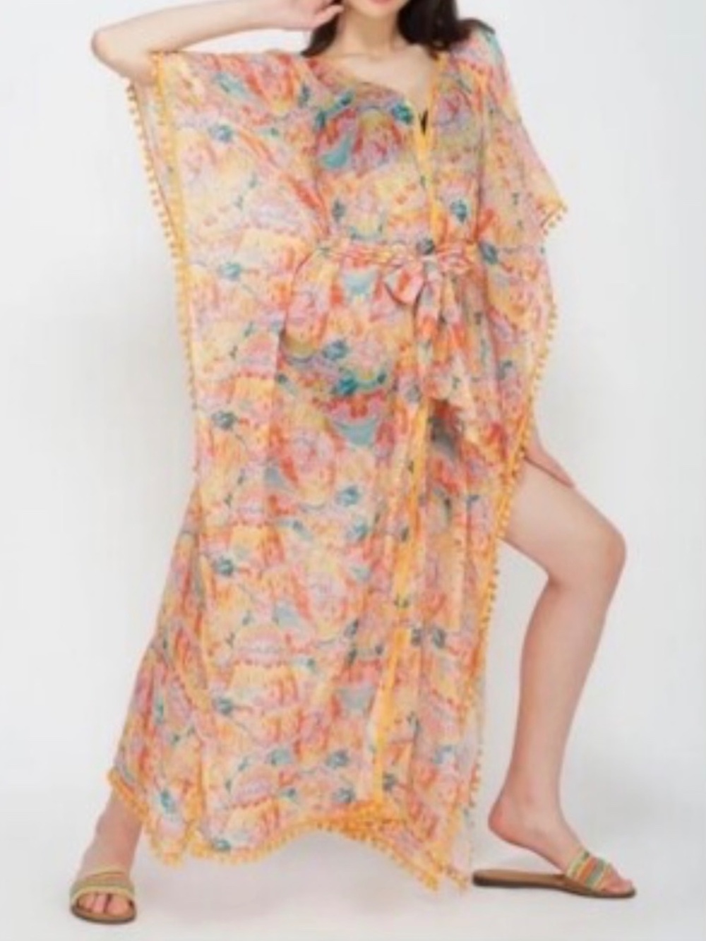 kimono-style swimsuit cover-up.